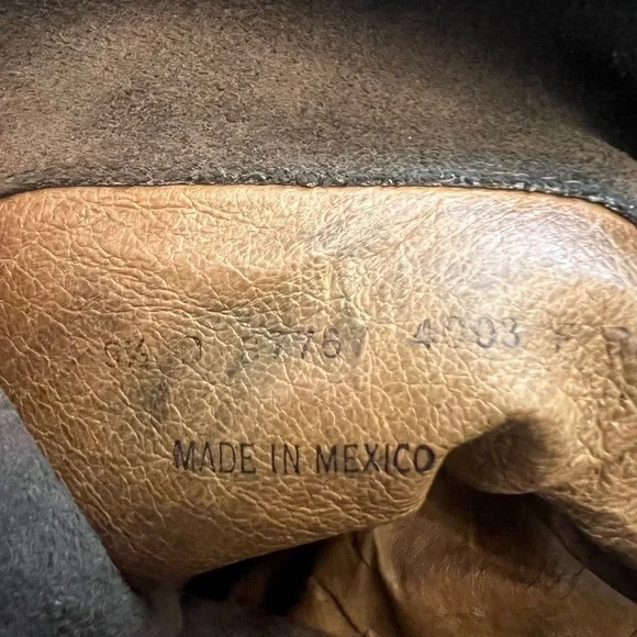 FRYE Owen Fold Over or Lace Up Leather Boots, Size 9.5. - Picture 5 of 6